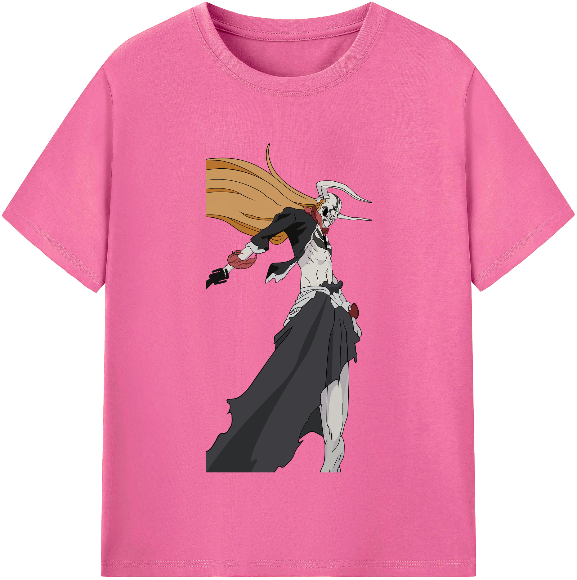 （画像用） ブリーチ 黒崎一護（くろさき いちご）BLEACH Kurosaki Ichigo レディースカジュアルプリントTシャツ（綿100％）